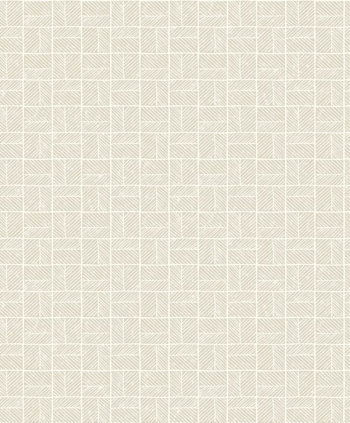Cream geometric pattern wallpaper, BA26080, Brazil, Decoprint