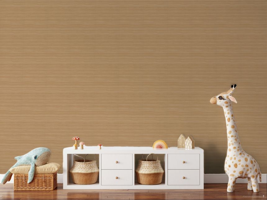 Ocher-gold textured wallpaper CU1005, Cumaru, Grandeco