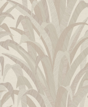 Cream-beige wallpaper with grass leaves, CU3009, Cumaru, Grandeco