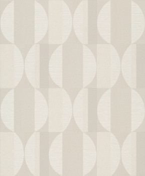 Cream geometric pattern wallpaper, CU3101, Cumaru, Grandeco
