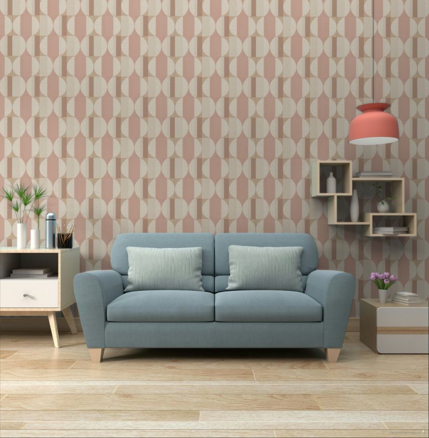 Geometric pattern wallpaper, CU3113, Cumaru, Grandeco