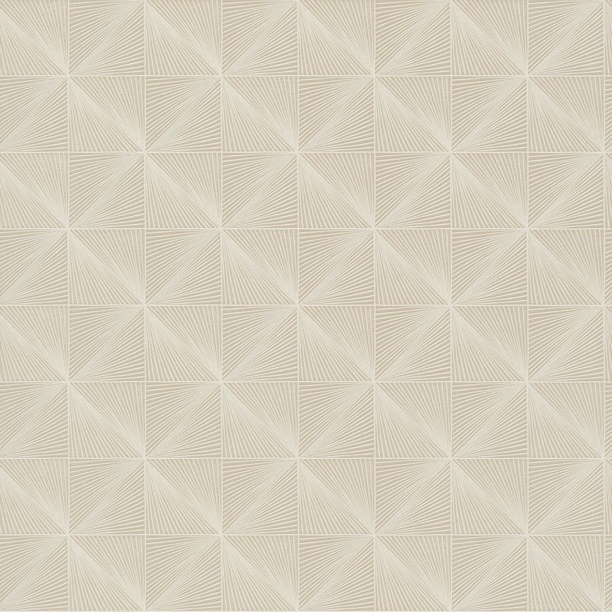 Beige geometric pattern wallpaper, CU3303, Cumaru, Grandeco