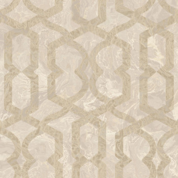 Luxury geometric gold-beige wallpaper, M69924, Splendor, Zambaiti Parati