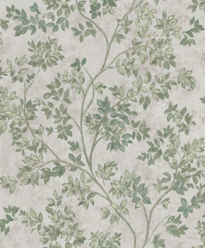 Luxury wallpaper with twigs, leaves, Z21701, Tradizione Italiana, Zambaiti Parati
