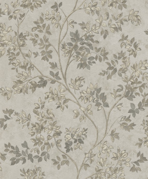 Luxury wallpaper with twigs, leaves, Z21704, Tradizione Italiana, Zambaiti Parati