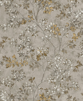 Luxury wallpaper with twigs, leaves, Z21708, Tradizione Italiana, Zambaiti Parati