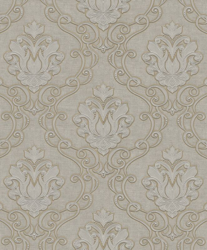 Luxury beige baroque wallpaper, Z21726, Tradizione Italiana, Zambaiti Parati