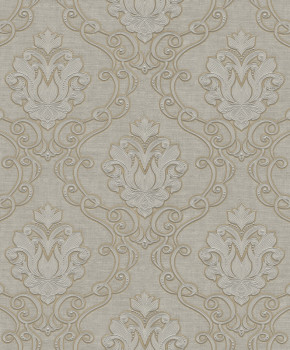 Luxury beige baroque wallpaper, Z21726, Tradizione Italiana, Zambaiti Parati