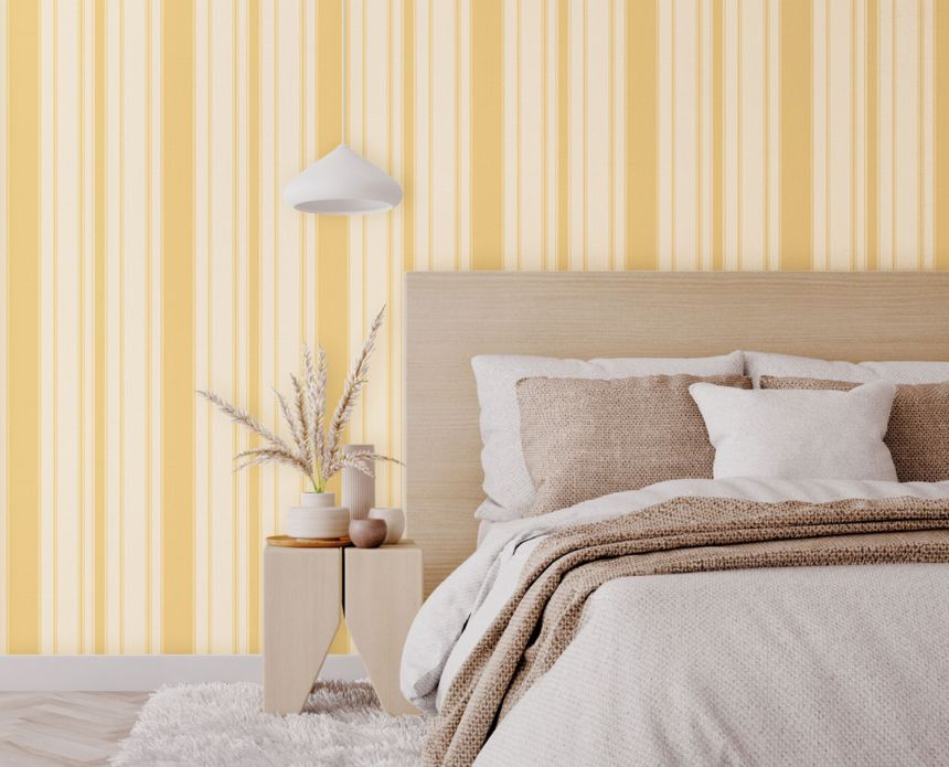 Luxury gold-beige striped wallpaper, Z21727, Tradizione Italiana, Zambaiti Parati