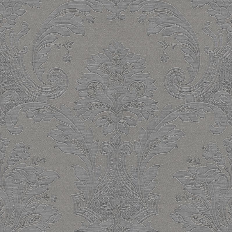 Luxury gray baroque wallpaper, Z21734, Tradizione Italiana, Zambaiti Parati