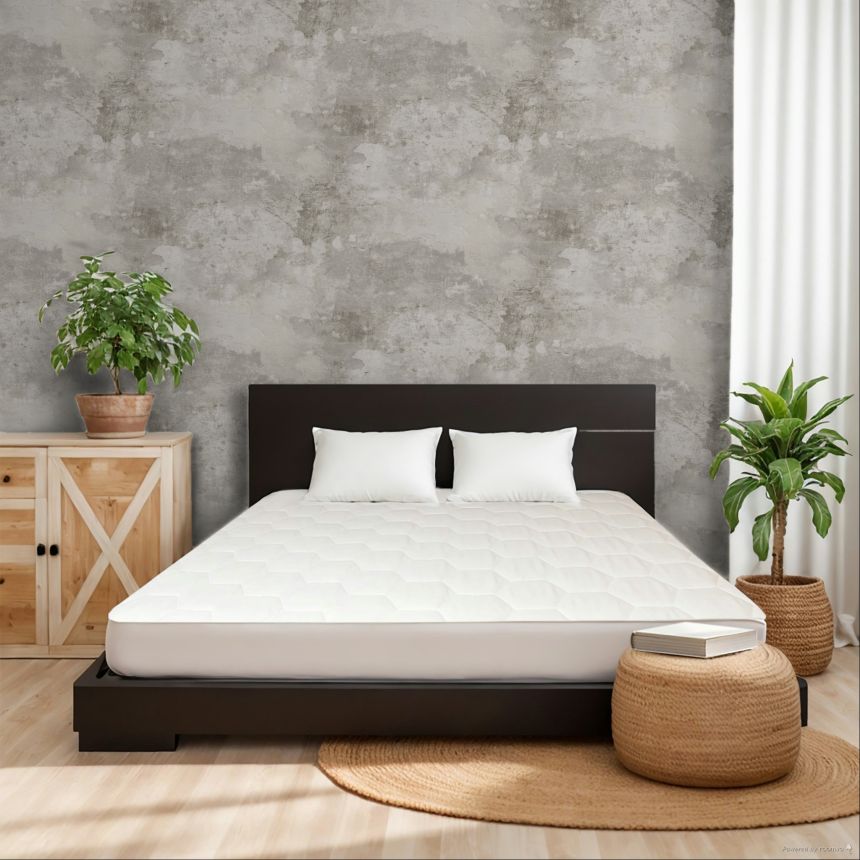 Grey-beige wallpaper, concrete imitation, A63102, Vavex 2025