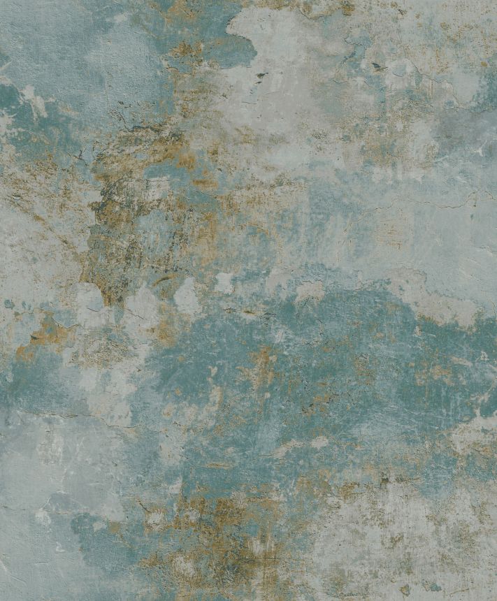 Turquoise wallpaper, concrete imitation, A63103, Vavex 2025