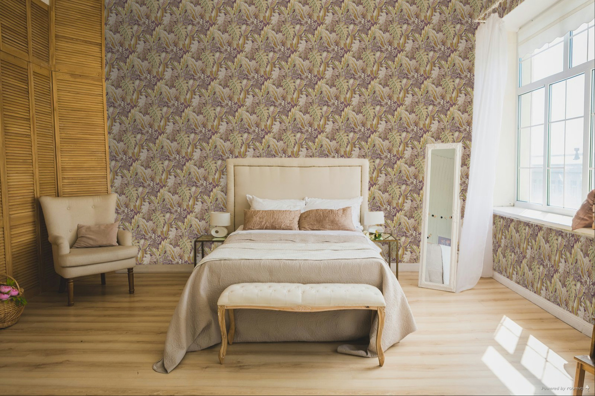 Wallpaper with leaves, A58401,Vavex 2025