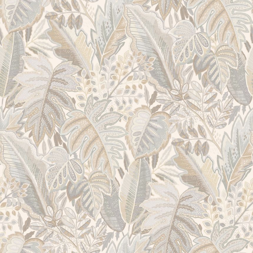 Beige wallpaper with leaves, A58402, Vavex 2025