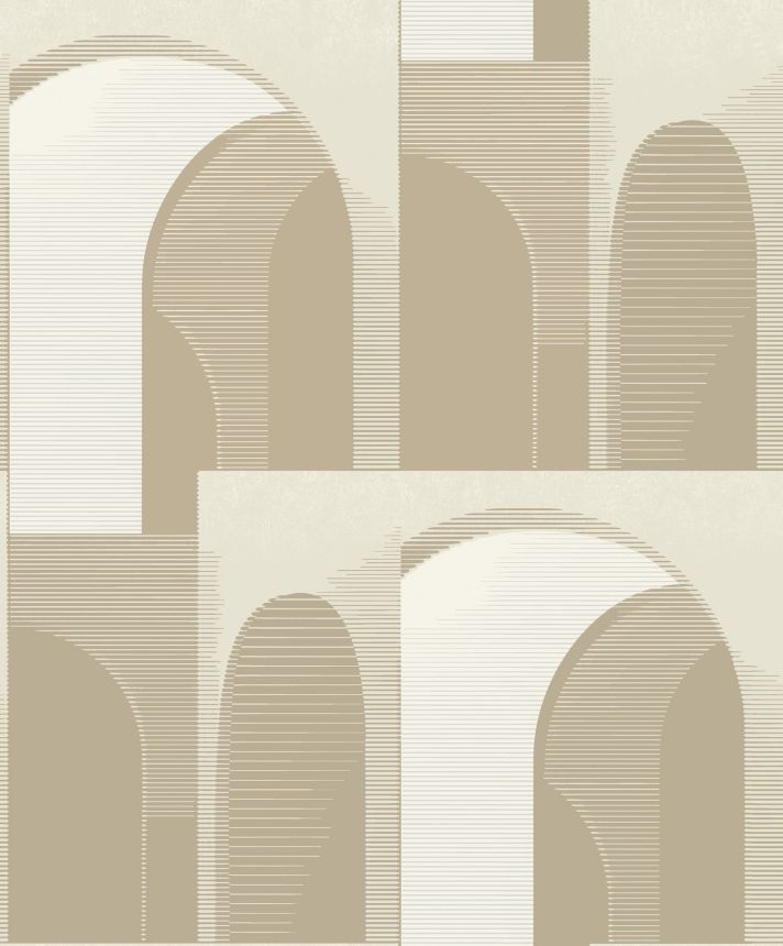 Golden-beige 3D wallpaper, A63302, Ciara, Grandeco