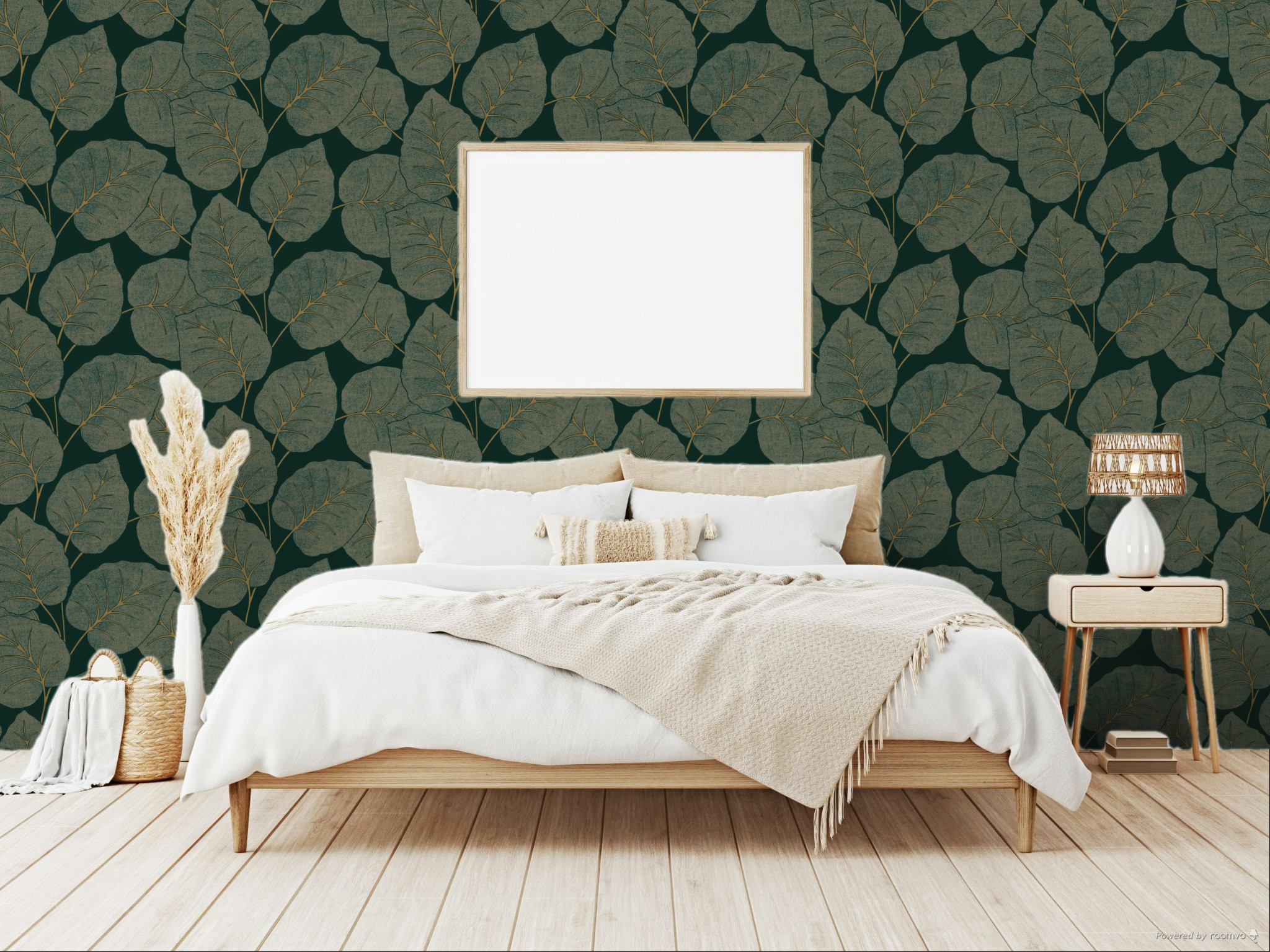 Green wallpaper, leaves, A63502, Vavex 2025