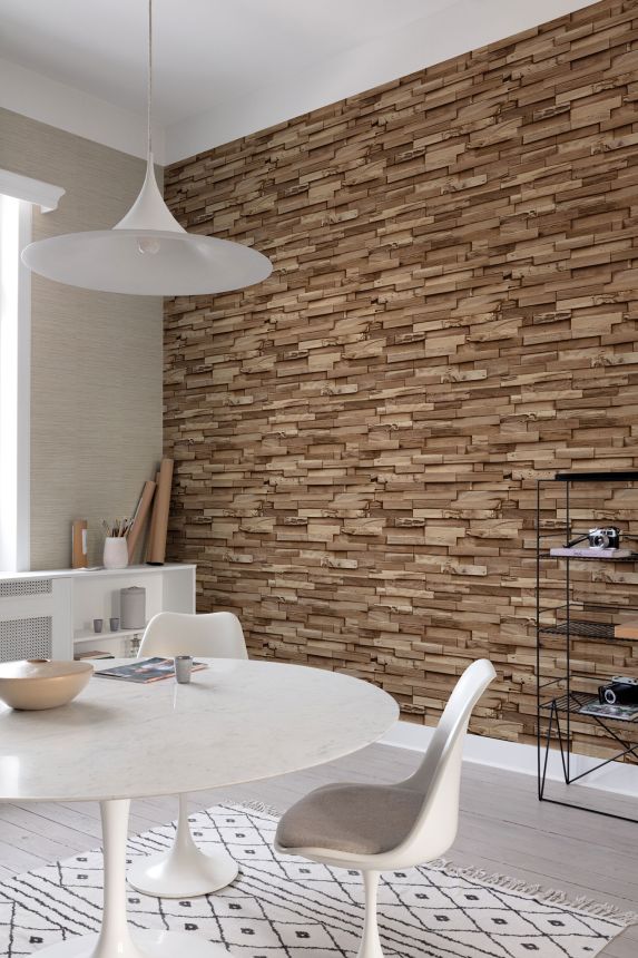 Wood effect wallpaper, A64002, Vavex 2025