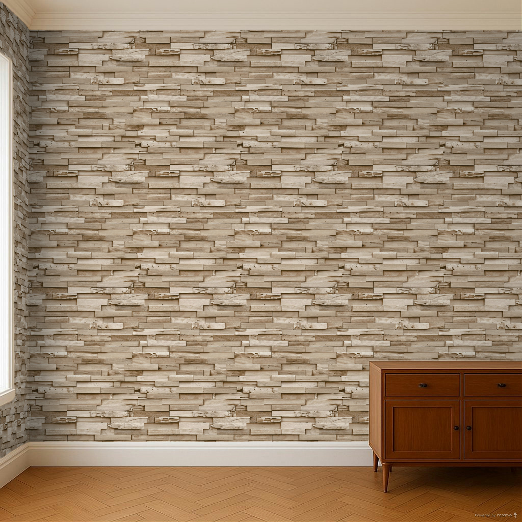 Wood effect wallpaper, A64002, Vavex 2025