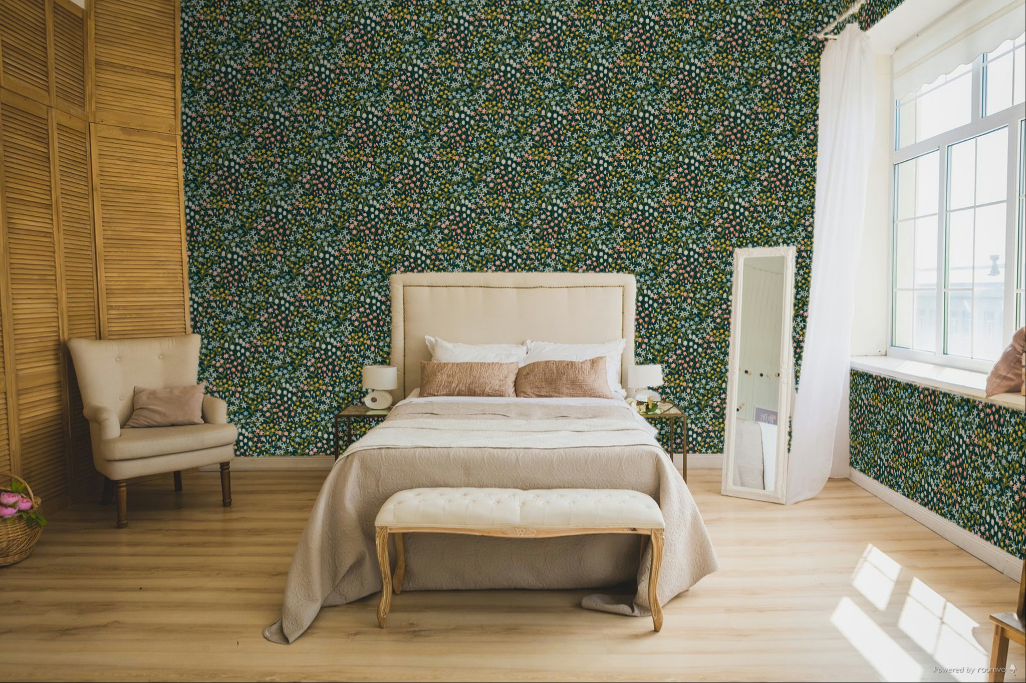 Wallpaper with flowers, A64102, Vavex 2025