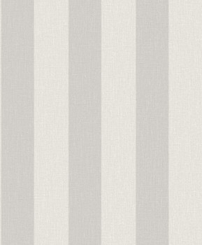 Gray-silver striped wallpaper, fabric imitation, AT4009, Atmosphere, Grandeco
