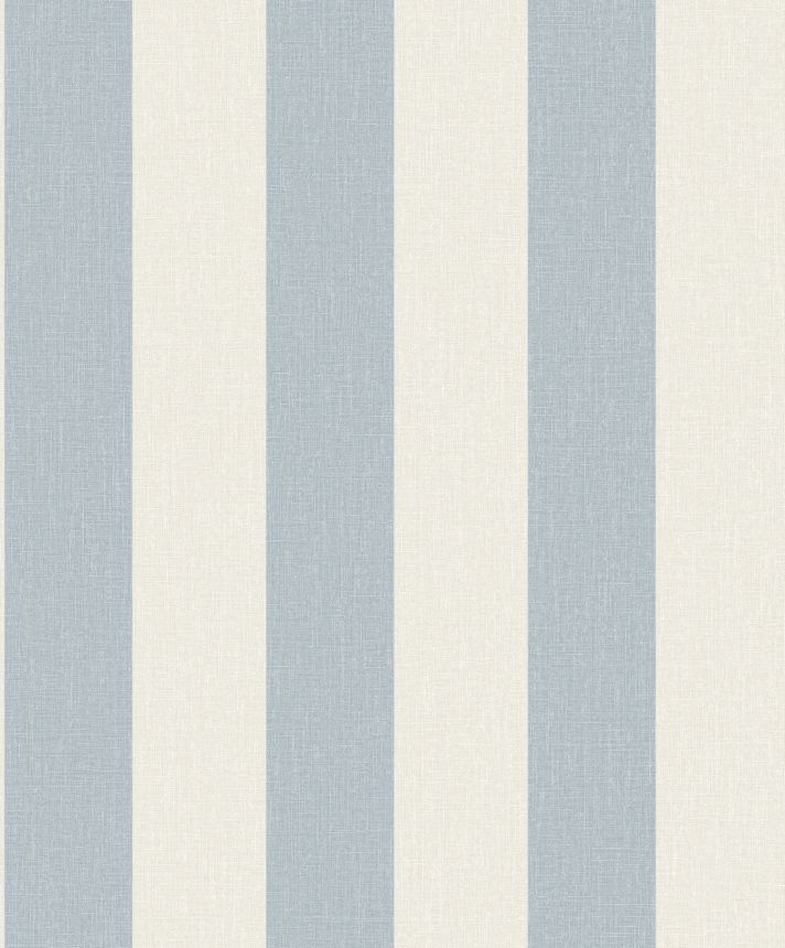 Light blue striped wallpaper, fabric imitation, AT4023, Atmosphere, Grandeco