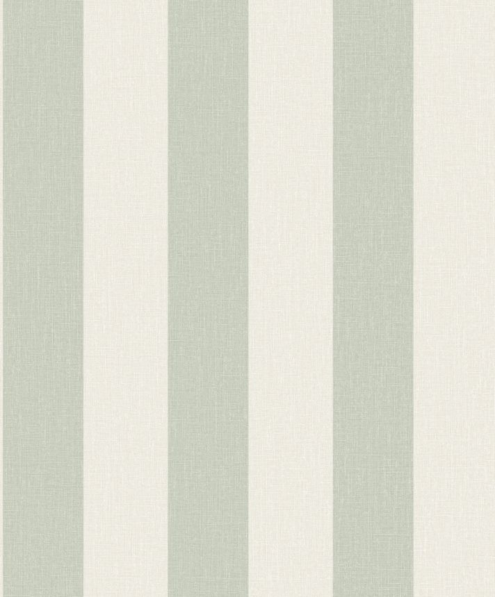 Light green striped wallpaper, fabric imitation, AT4032, Atmosphere, Grandeco