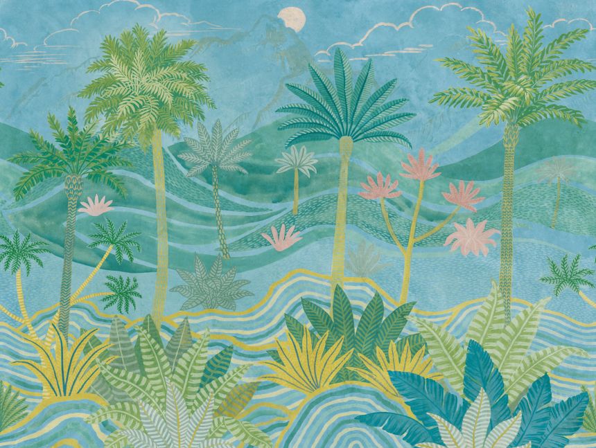 Wall mural, Landscape with palm trees, ML6902, Mural Young Edition, Grandeco