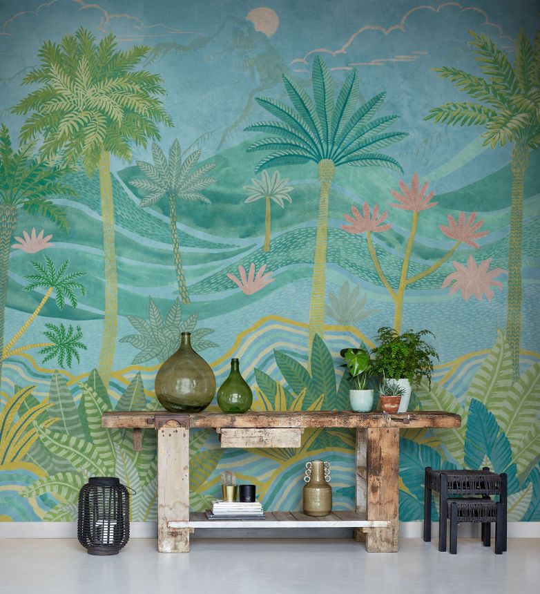 Wall mural, Landscape with palm trees, ML6902, Mural Young Edition, Grandeco