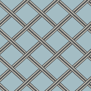 Non-woven geometric 3D wallpaper BO23032, Braid, Bohème, Decoprint