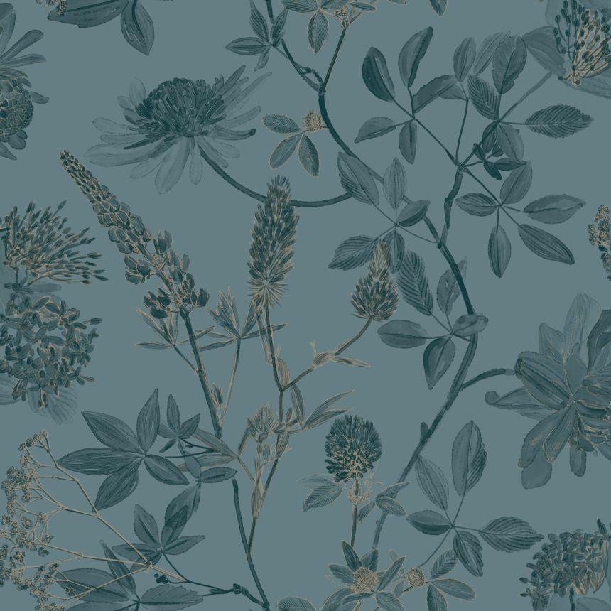 Green floral wallpaper, M45814, Elegance, Ugepa