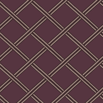 Non-woven geometric 3D wallpaper BO23031, Braid, Bohème, Decoprint