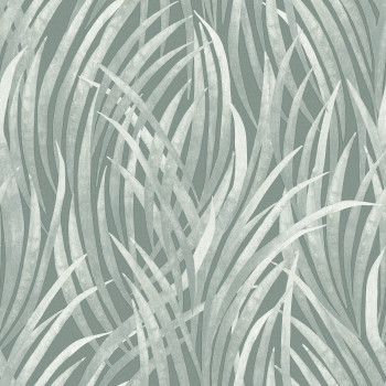 Green wallpaper, grass leaves,  M64504, Botanique, Ugepa
