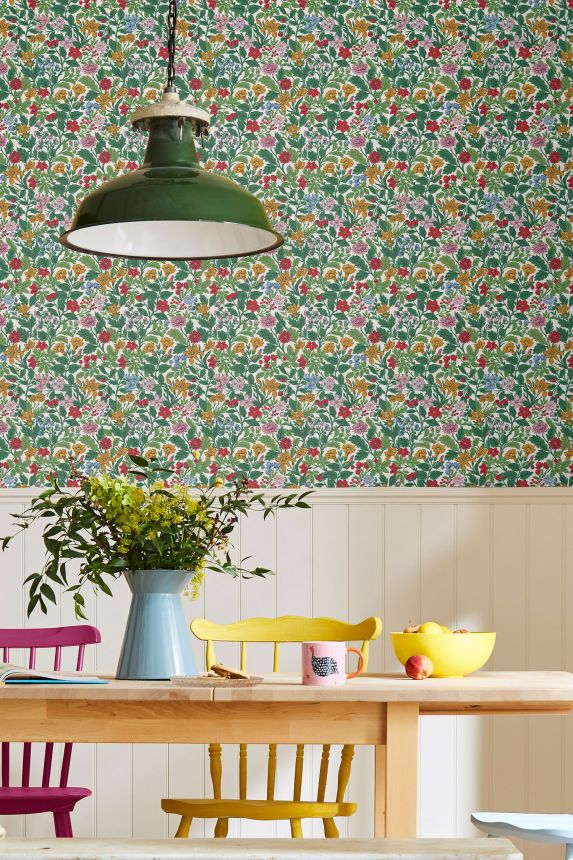 Colorful floral wallpaper, 118543, Joules, Graham&Brown
