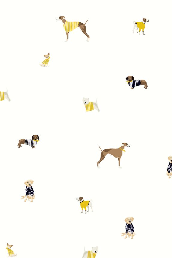 Wallpaper with dogs, 118560, Joules, Graham&Brown
