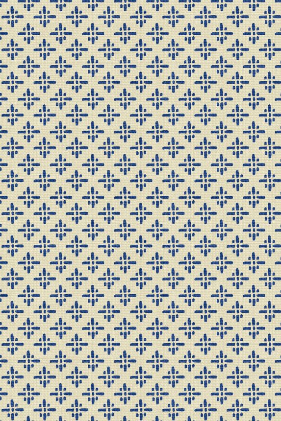 Blue-beige geometric wallpaper, 118579, Joules, Graham&Brown