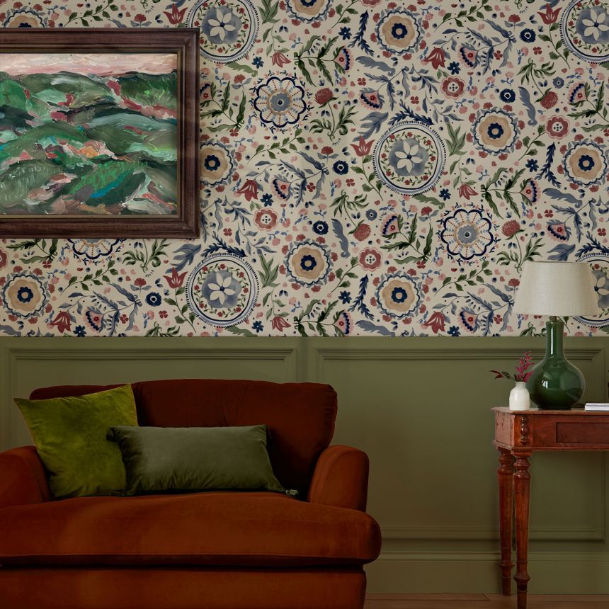 Colorful floral wallpaper, 120882, Joules, Graham&Brown