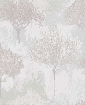 Gray and mauve wallpaper with trees, 118714, Zen, Superfresco Easy