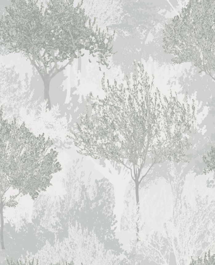 Green wallpaper with trees, 119560, Zen, Superfresco Easy