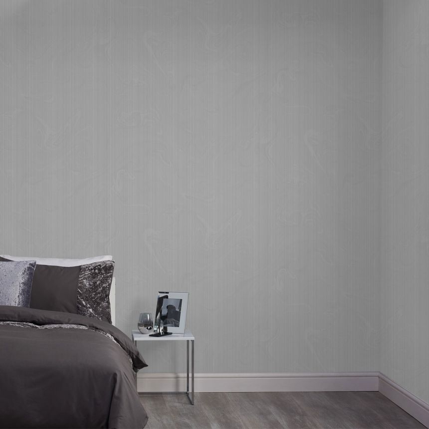Gray wallpaper with silver glitters, 119563, Zen, Superfresco Easy