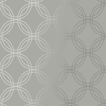 Gray-silver geometric pattern wallpaper, 120140, Vavex 2025