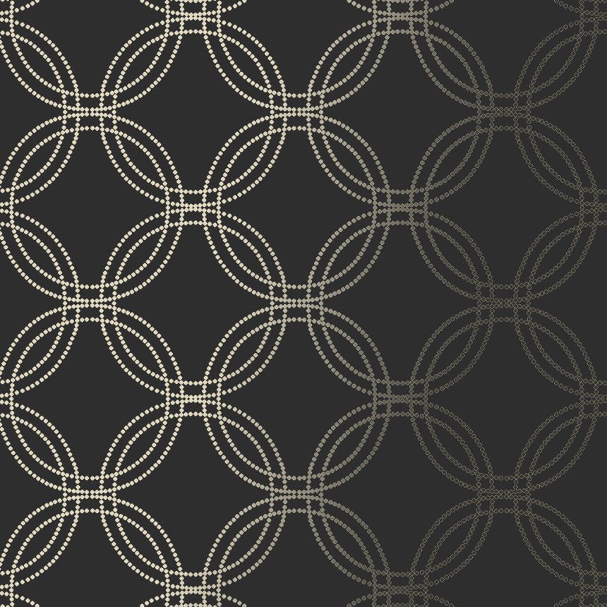 Black-gold geometric pattern wallpaper, 120141, Vavex 2025
