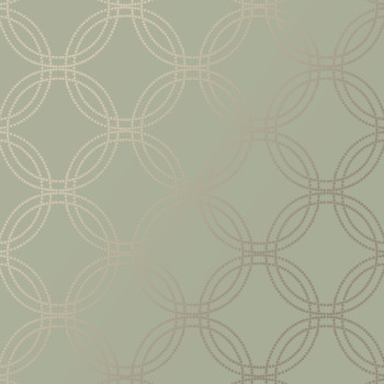 Green-gold geometric pattern wallpaper, 120142, Vavex 2025