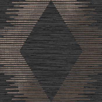 Black-gold geometric pattern wallpaper, 120723, Vavex 2025