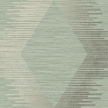 Green-gold geometric pattern wallpaper, 120725, Vavex 2025