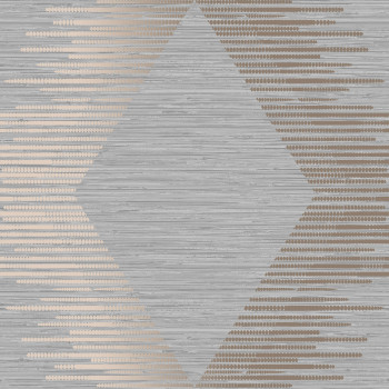 Gray-gold geometric pattern wallpaper, 120730, Zen, Superfresco Easy