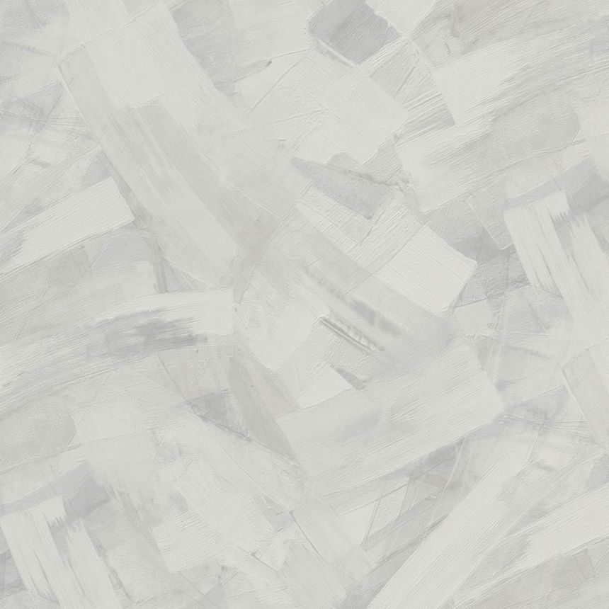 Grey-white wallpaper, plaster imitation, TI3001, Time 2025, Grandeco