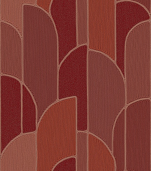 Red geometric wallpaper, TP422935, Exclusive Threads, Design ID