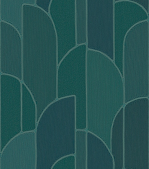 Green geometric wallpaper, TP422936, Exclusive Threads, Design ID