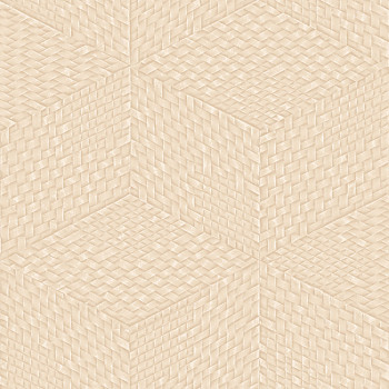 Beige geometric 3D wallpaper, TP422955, Exclusive Threads, Design ID