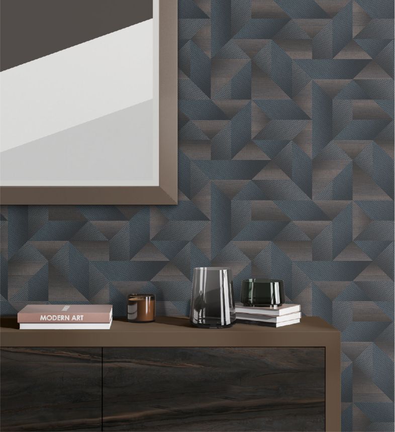 Luxury geometric 3D wallpaper, TP422977, Exclusive Threads, Design ID